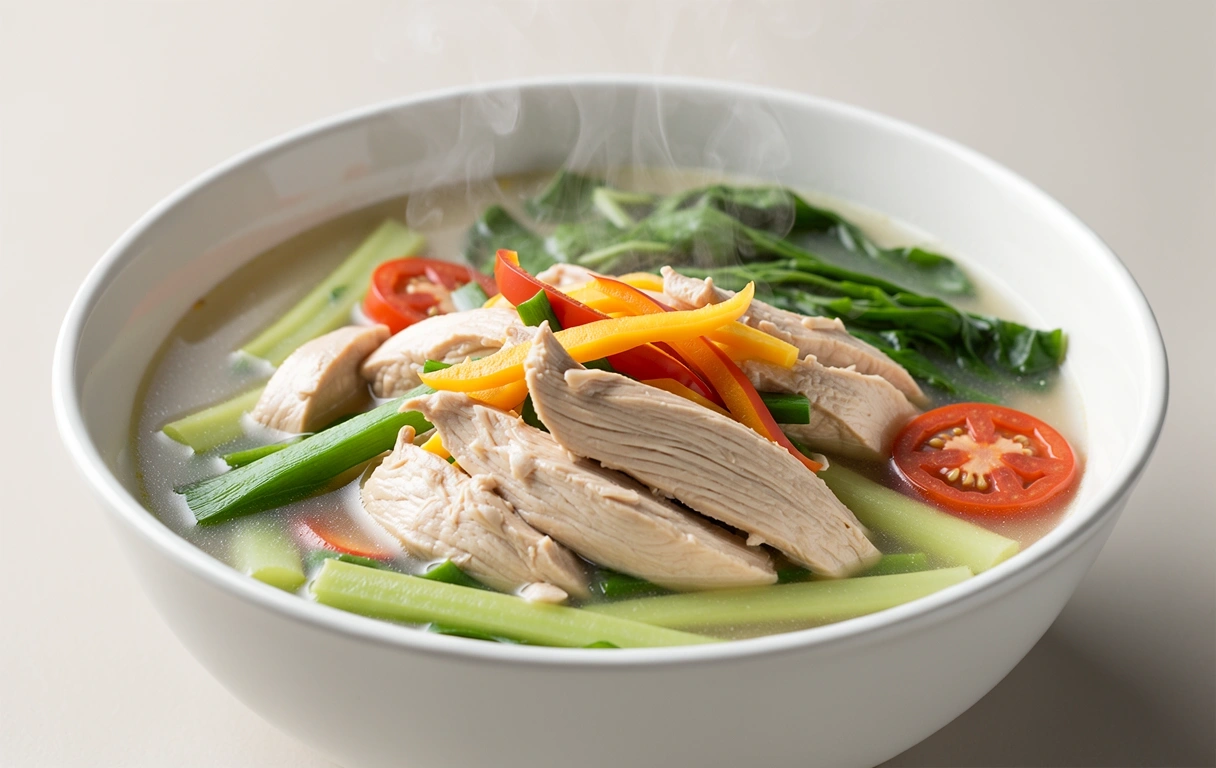 Finished balanced meal